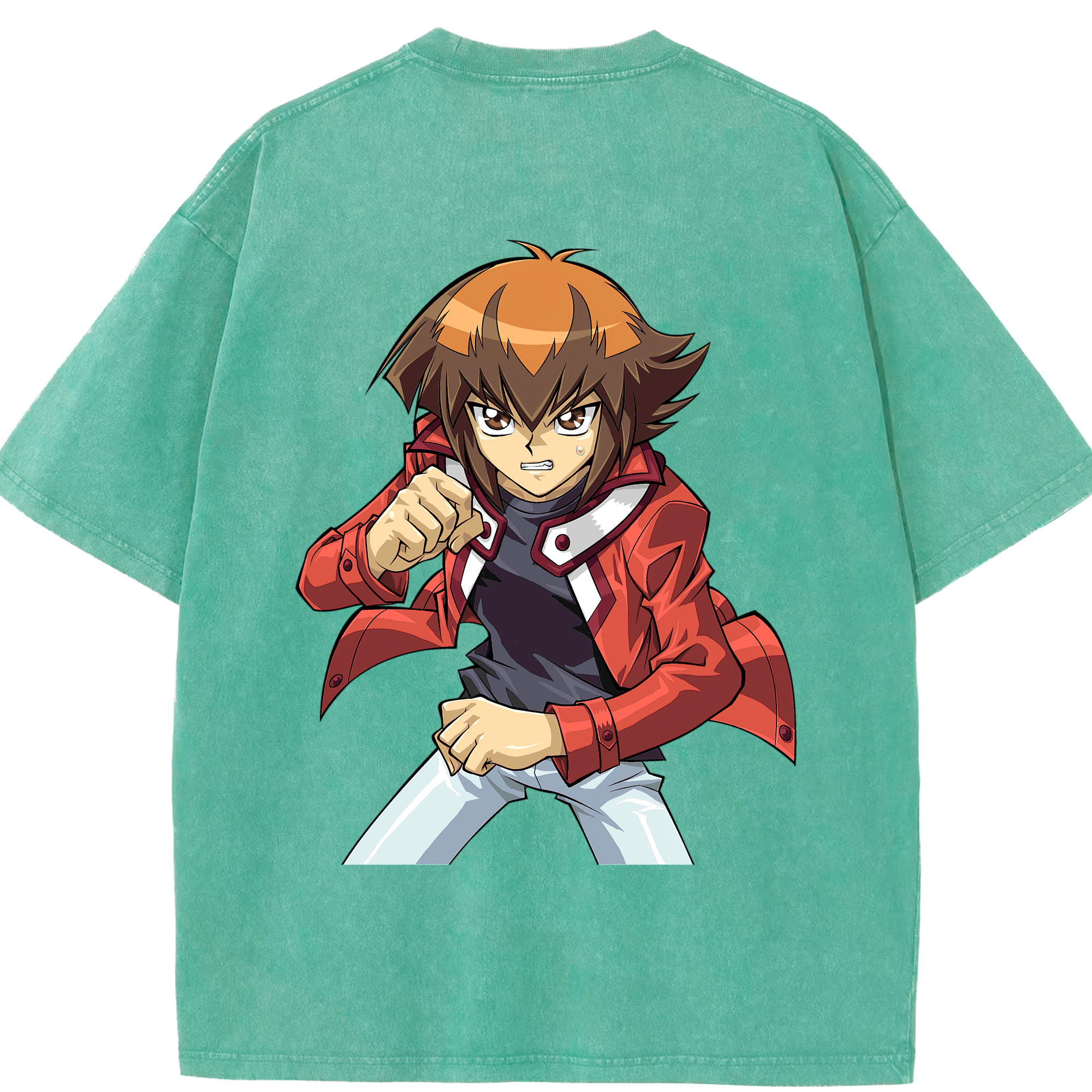 （画像用） 遊☆戯☆王 Yu-Gi-Oh! 綿100% ヴィンテージ風 半袖Tシャツ（背面プリント）